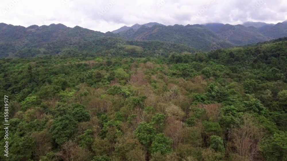 aerial shot of beautiful mountain range