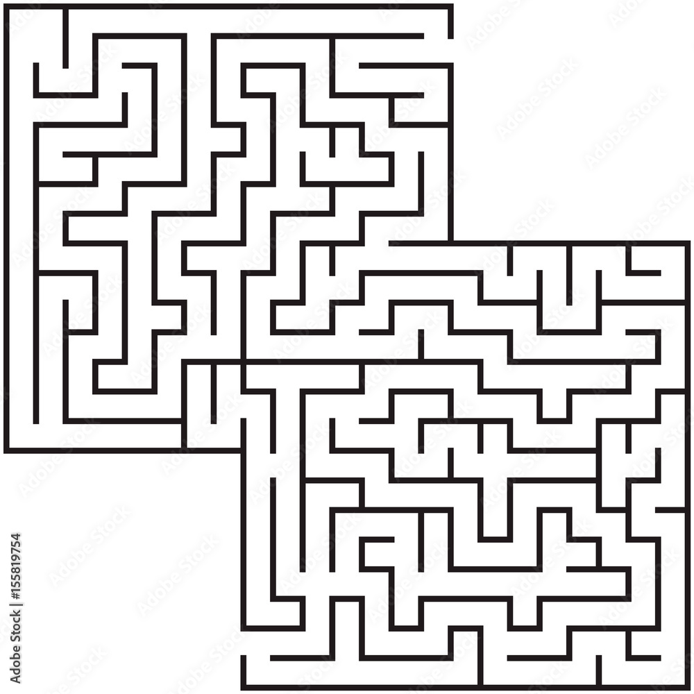 Vector illustration of maze labyrinth eps10.