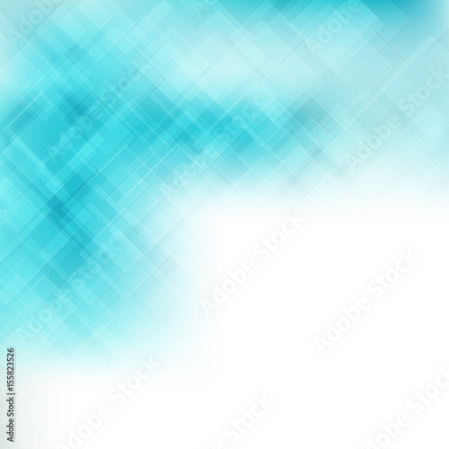 Abstract blue transparent square background