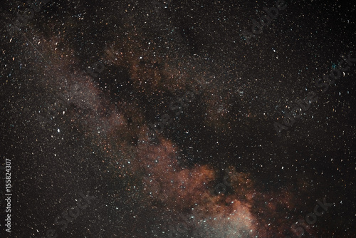 Night sky with stars. Milky Way Galaxy.