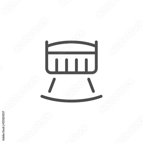 Crib line icon