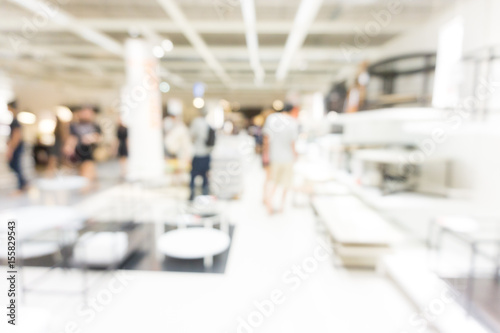 Abstract blurred furniture store interior background © themorningglory