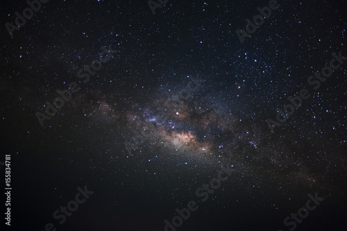 Clearly milkyway galaxy at phitsanulok in thailand. Long exposure photograph.with grain © sripfoto