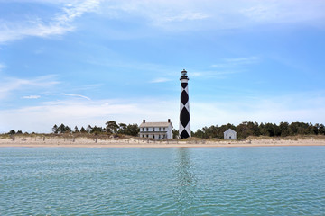 Poster Vuurtoren Cape Lookout vuurtoren Outer Banks  © sbgoodwin