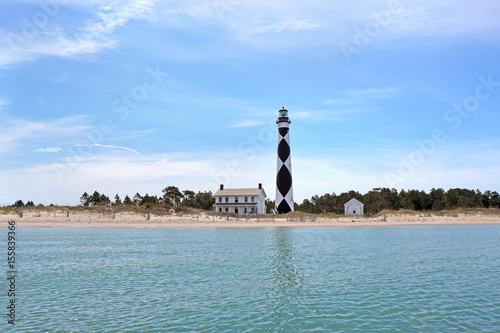 Cape Lookout lighthouse on the Southern Outer Banks of North Carolina photo