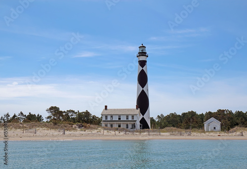 Cape Lookout lighthouse on the Southern Outer Banks of North Carolina photo