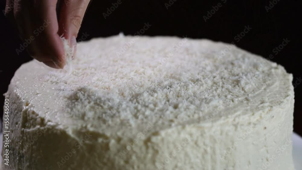 Chef sprinkles cake coconut flakes Chef sprinkles cake coconut flakes