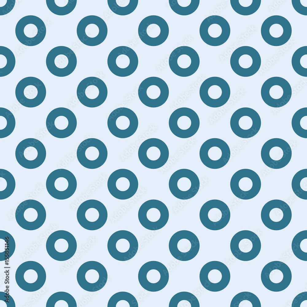 blue circles seamless pattern