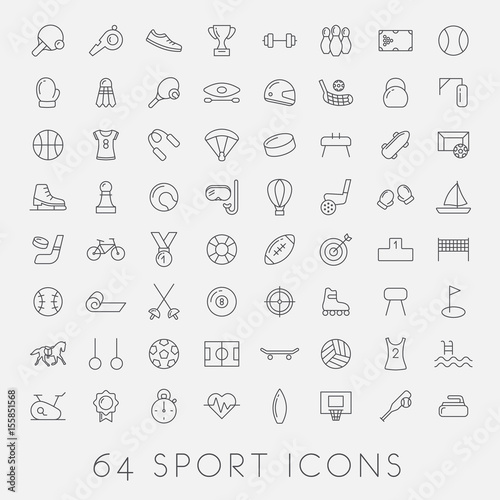 big set of sport icons
