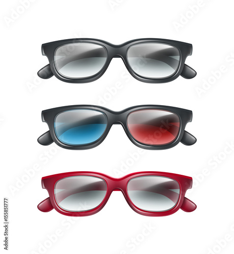 Set of 3d glasses