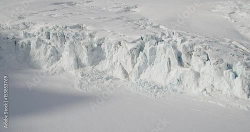 greenland glacier areal ice snow