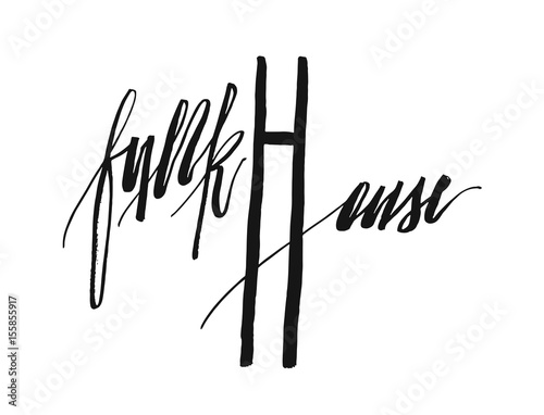 Hand drawn vector artistic abstract textured card template