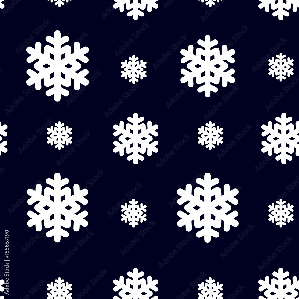 Seamless pattern with snowflak. Black and white simple and elegant wallpaper. EPS10 vector illustration Seamless pattern with snowflak. Black and white simple and elegant wallpaper. EPS10 vector illustration