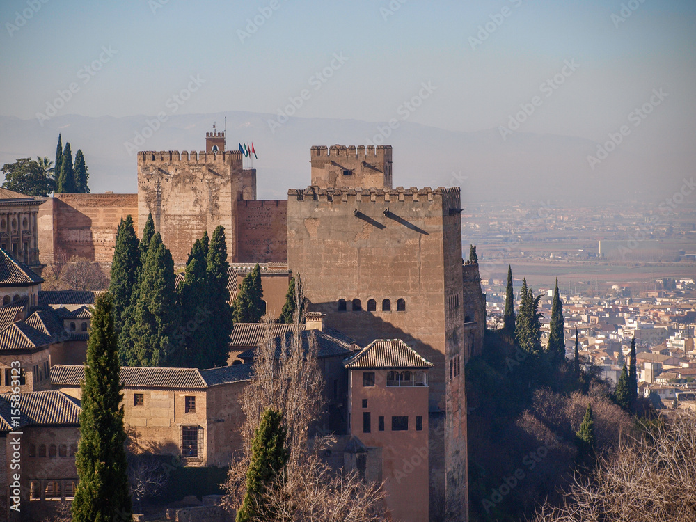 Alhambra and Albaycin district, Granada, Spain