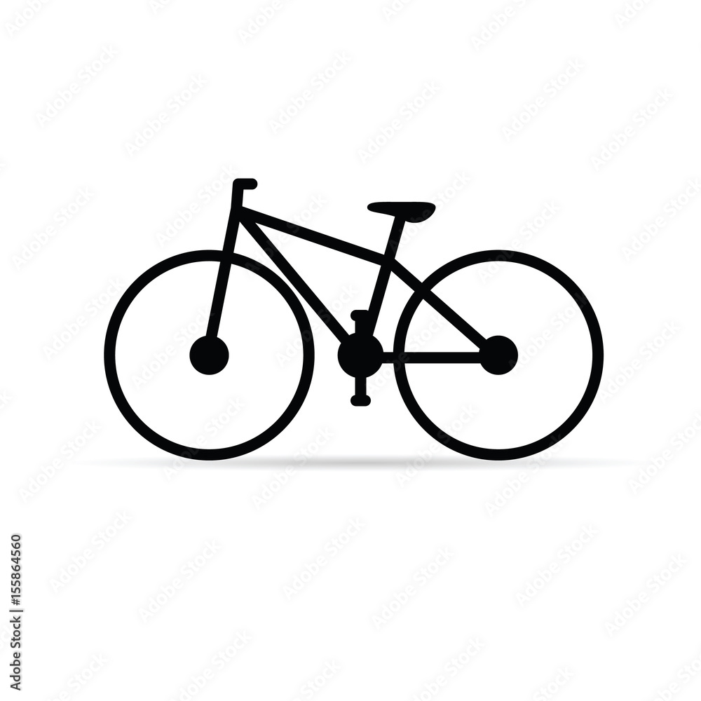 bicycle in black color illustration bicycle in black color illustration