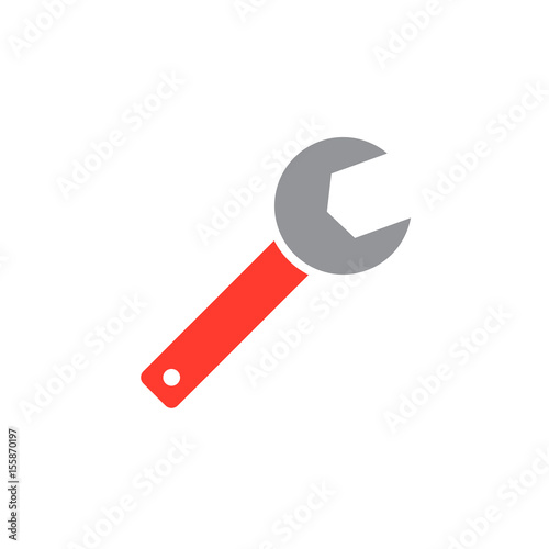 Configure wrench icon vector, spanner solid logo illustration, colorful pictogram isolated on white