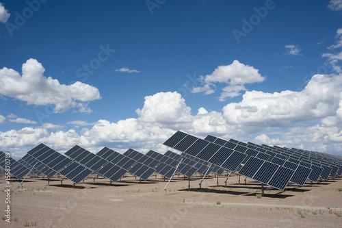 Solar Panels in a Power Plant