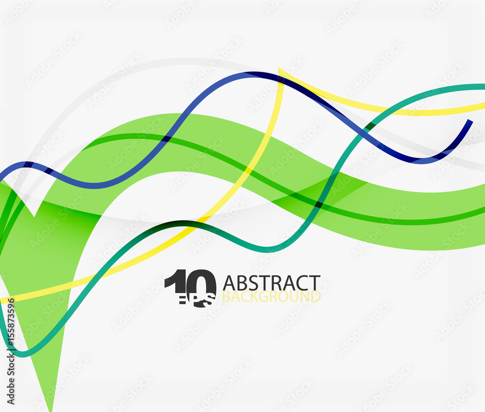 Vector wave lines abstract background Vector wave lines abstract background