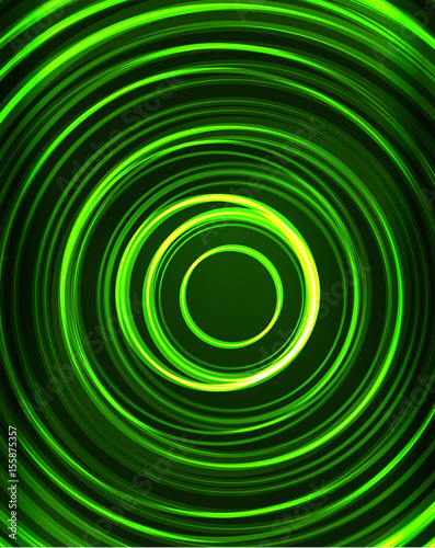 Wallpaper Mural Neon circles abstract background Torontodigital.ca