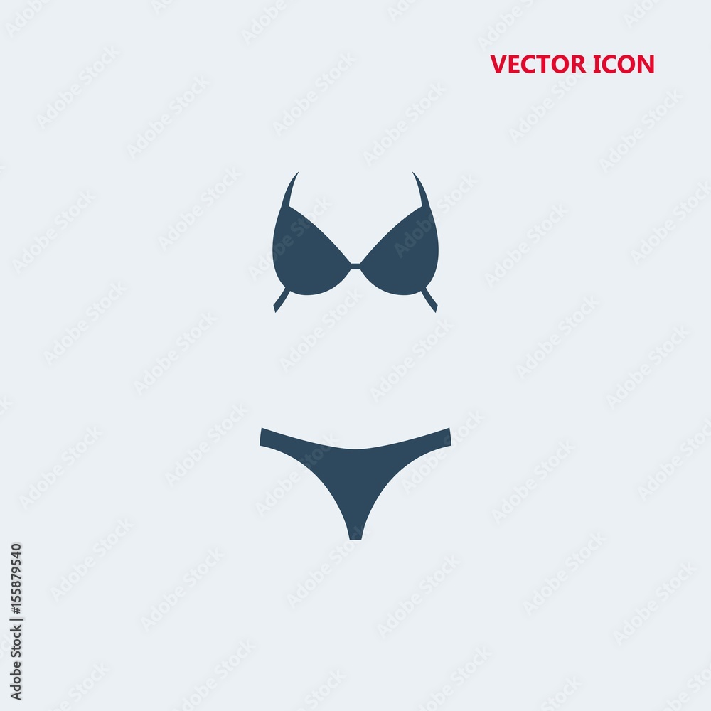 Fototapeta premium swimsuit vector icon