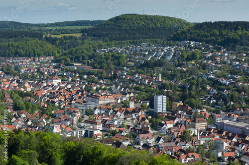 Ausblick auf Albstadt-Tailfingen auf der Schwäbischen Alb