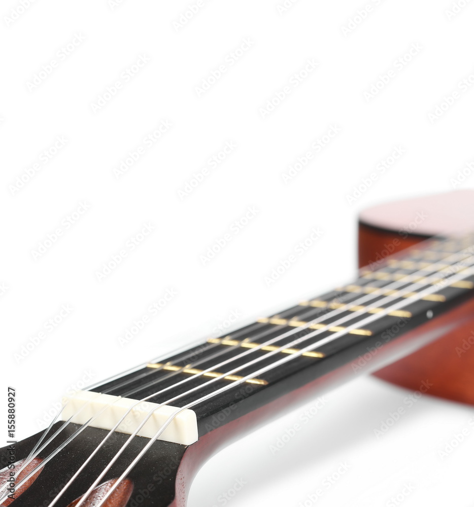 Fototapeta premium Acoustic guitar isolated on white background