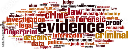 Evidence word cloud
