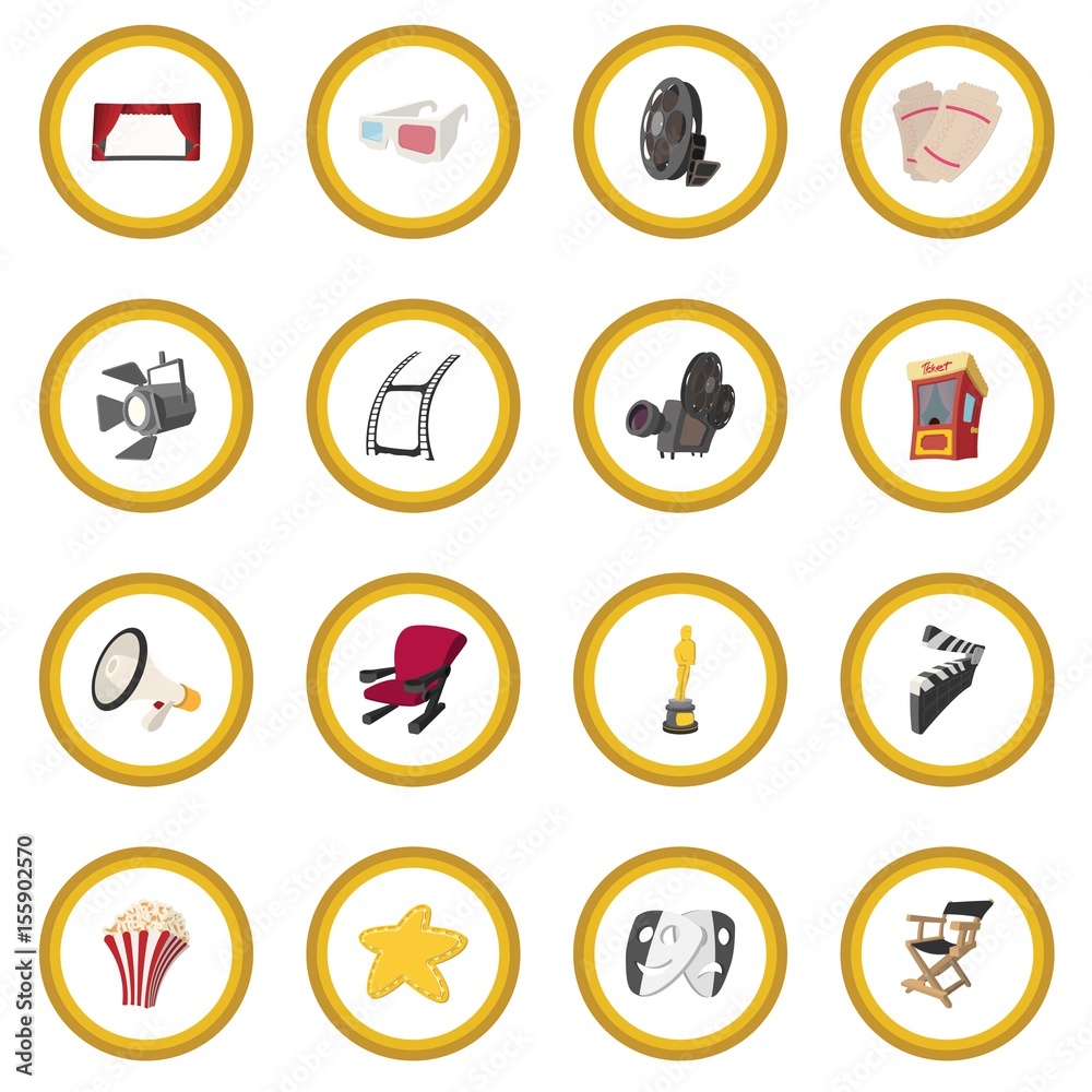 Cinema cartoon icon circle Cinema cartoon icon circle
