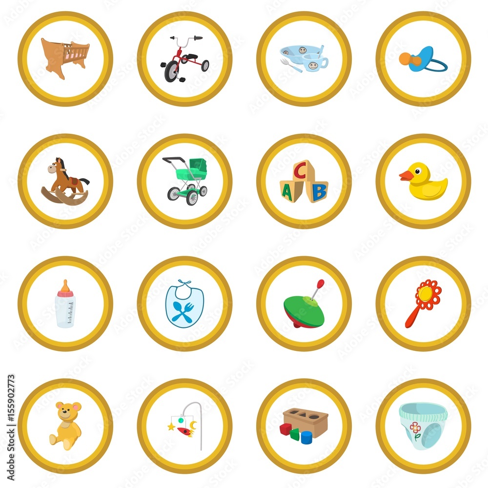 Baby cartoon icon circle Baby cartoon icon circle