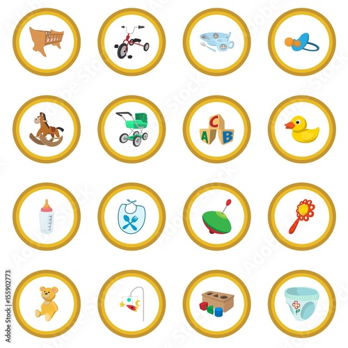 Baby cartoon icon circle