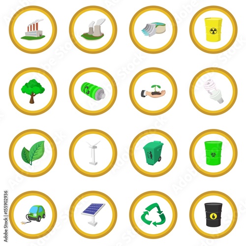 Ecology cartoon icon circle