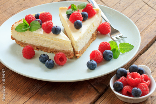 Homemade cheesecake