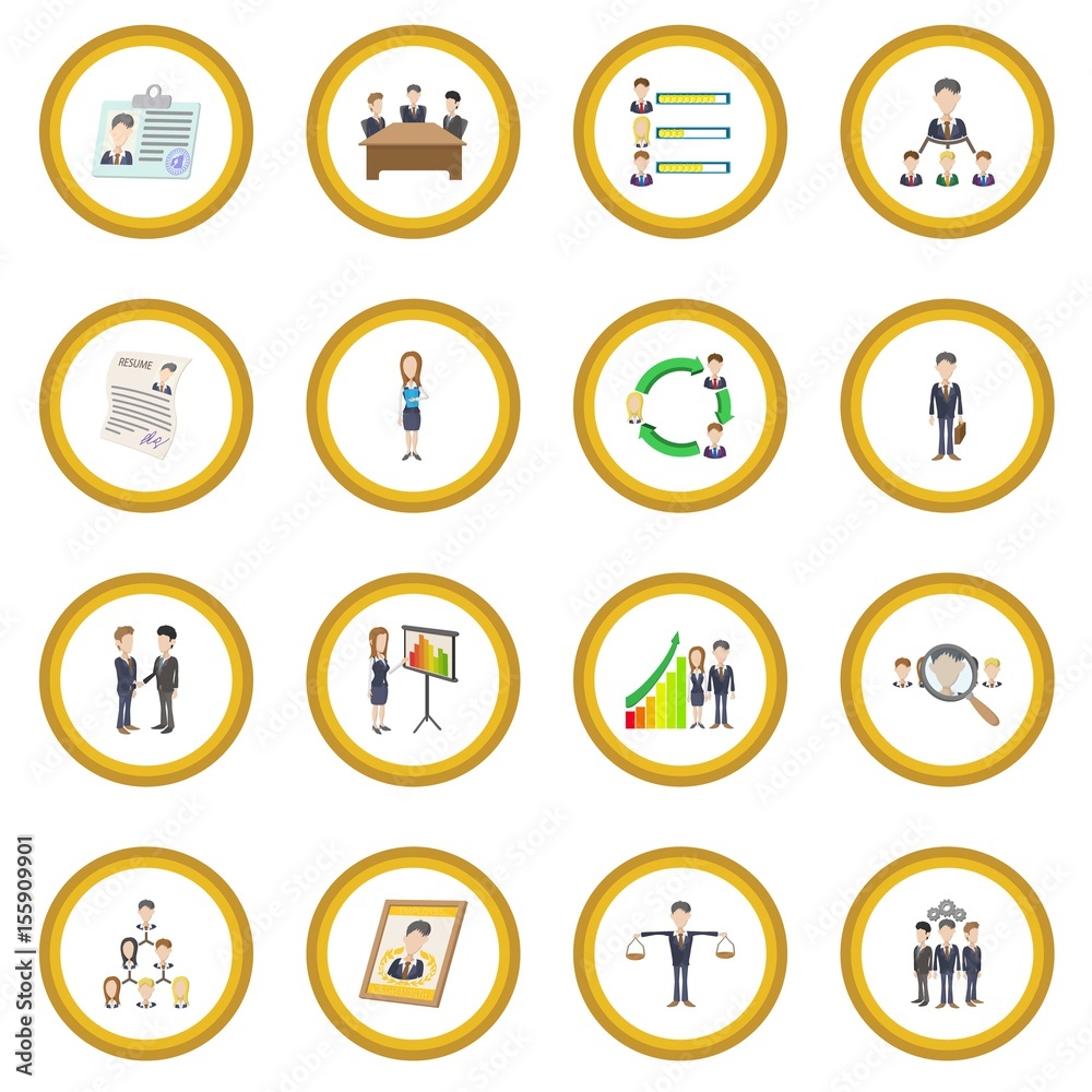 Human resources icon circle Human resources icon circle