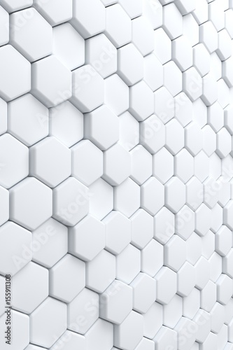 Abstract background of tile wall. 3D rendering.