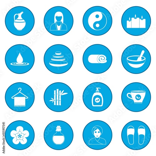 Spa icon blue