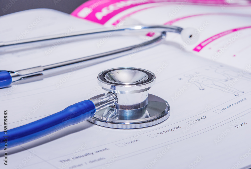 stethoscope equipment for medic concept health care