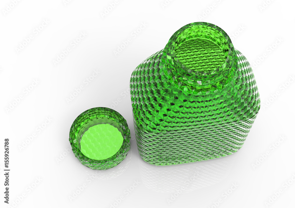 Glass bottle 3D Glass bottle 3D