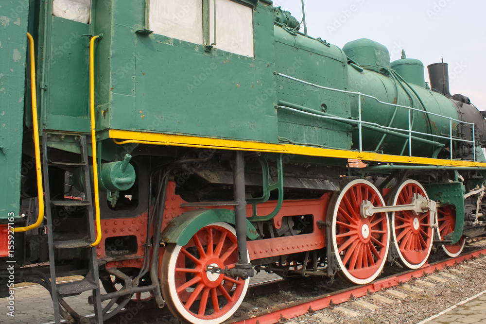 vintage steam train