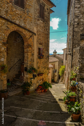 Fototapeta Naklejka Na Ścianę i Meble -  Tuscany country,  Stone houses