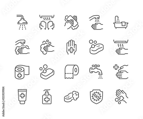 Line Hygiene Icons