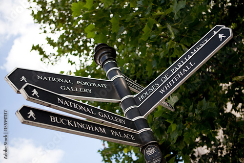 Canvas Print Signpost in London