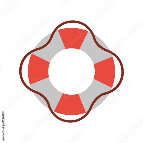 life preserver icon image vector illustration design 