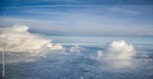 Wolken aus der Luft Panorama 