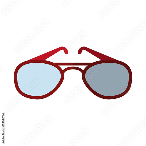 aviator sunglasses icon image vector illustration design 
