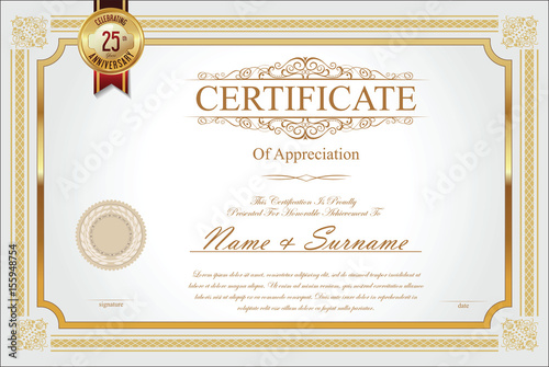 Certificate collection retro design