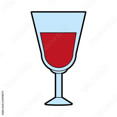 glass of wine icon image vector illustration design 