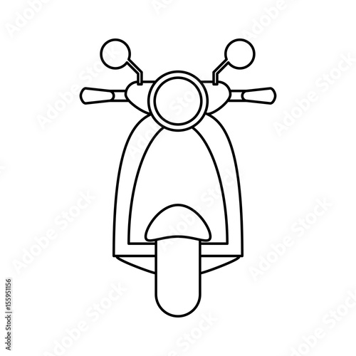 scooter bike icon image vector illustration design 