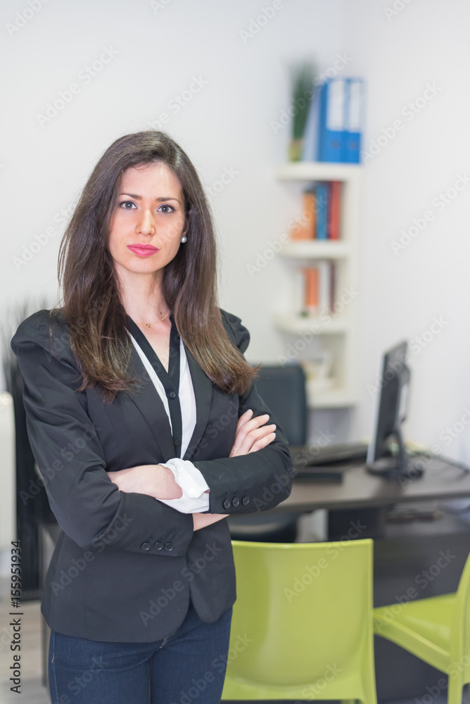 psychologist businesswoman smiling portrait in a office