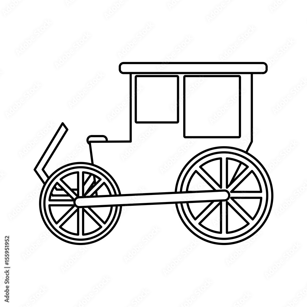 carriage wagon icon image vector illustration design carriage wagon icon image vector illustration design