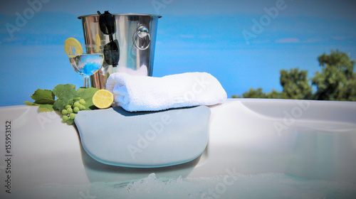 Canvastavla urlaub sommer  wellness whirlpool